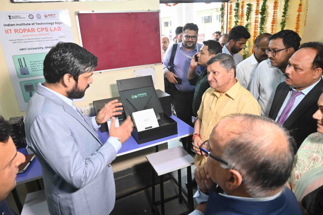 Inauguration of the state-of-the-art Cyber-Physical Systems (CPS) Lab —a collaboration between IIT Ropar and HRIT University
