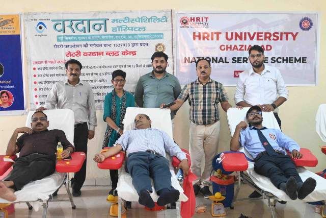 Blood Donation Camp at HRIT University – A Step Towards Saving Lives 