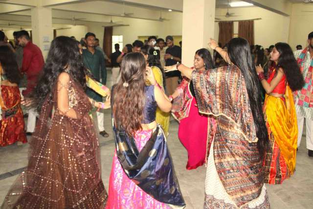 Highlights from our Garba night at HRIT University