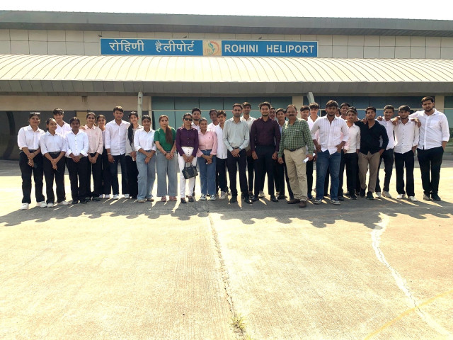 Industrial Visit to Pawan Hans Ltd., Rohini Heliport